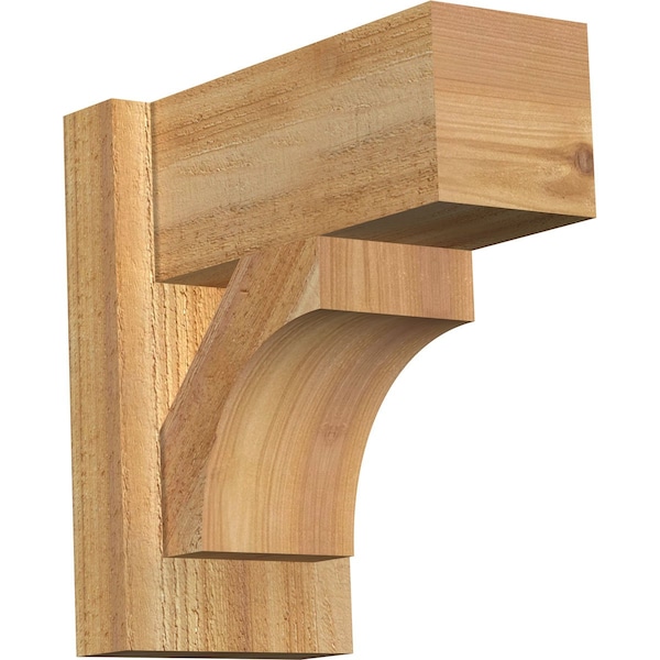 Ekena Millwork Westlake Block Rough Sawn Outlooker, Western Red Cedar, 6"W x 12"D x 12"H OUT06X12X12WTL05RWR - main